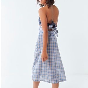 Urban Outfitters Plaid Halter Dress